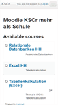 Mobile Screenshot of moodle.kscr.de